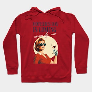 Mothers Day Vintage Wine Mom Hoodie